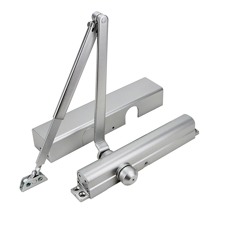 OUBAO 7016 heavy-duty adjustable power door closer with back check, hold-open option and ANSI Grade 1 certification