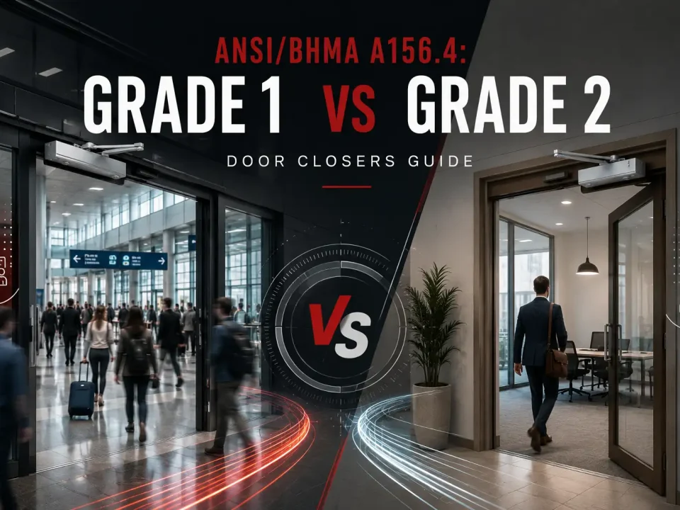ANSI/BHMA A156.4: Grade 1 vs Grade 2 Door Closers
