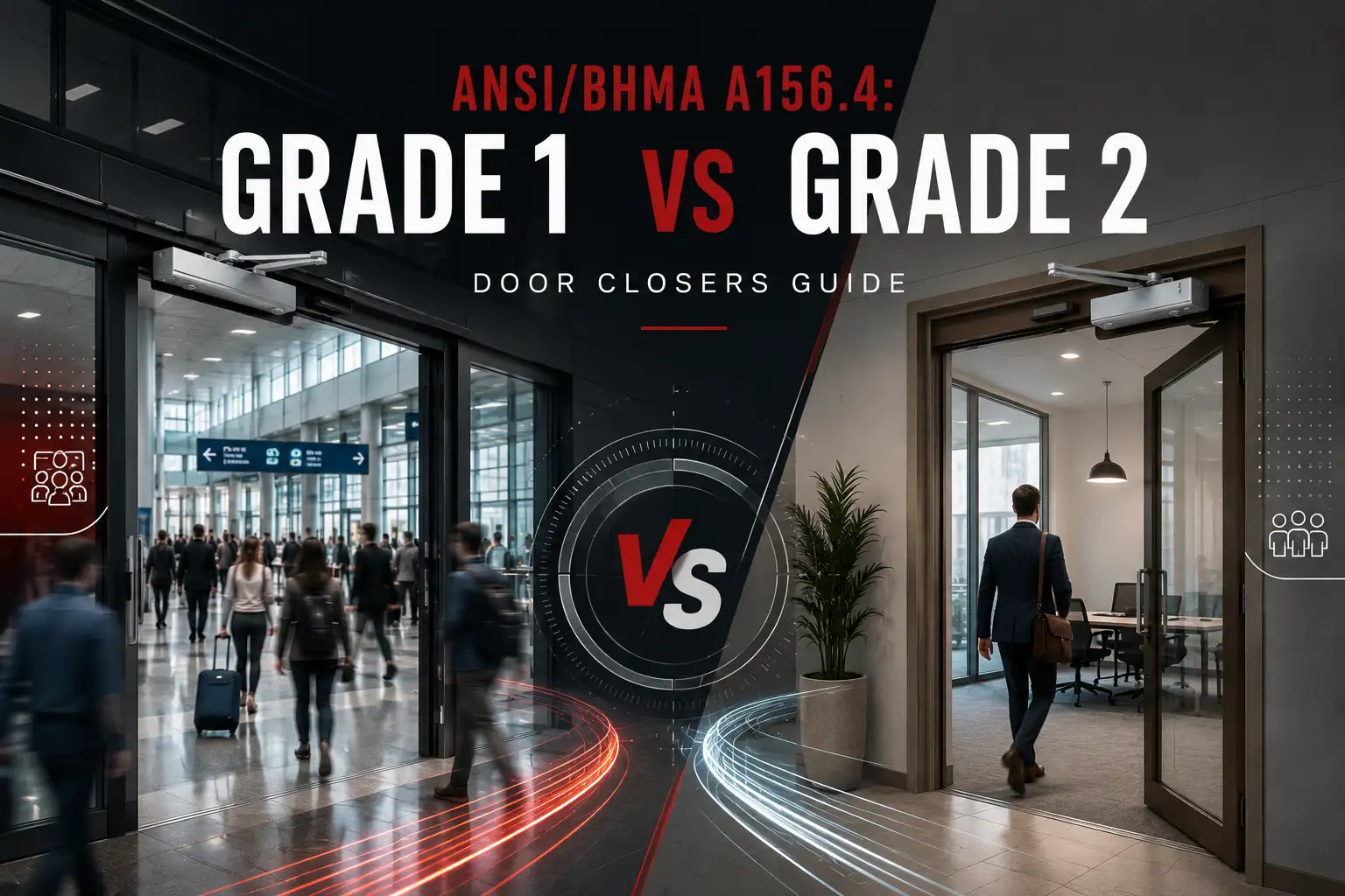 ANSI/BHMA A156.4: Grade 1 vs Grade 2 Door Closers