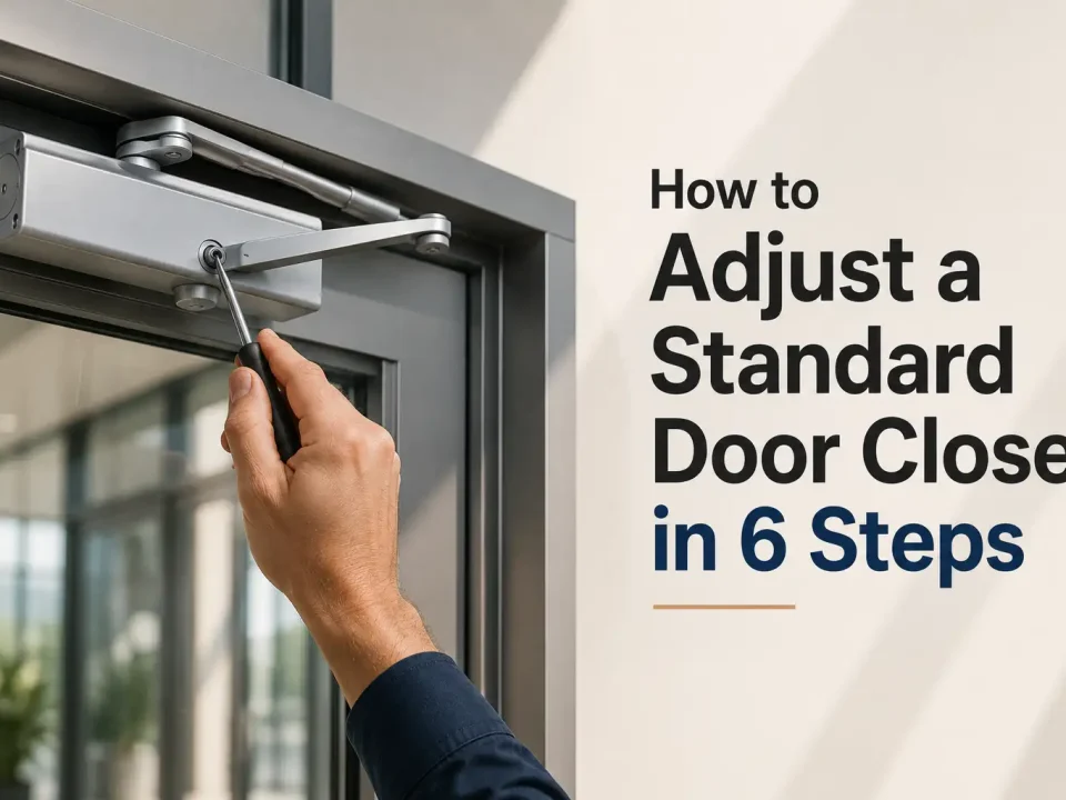 Steps for adjusting a door closer