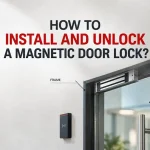 Install and unlock magnetic door lock