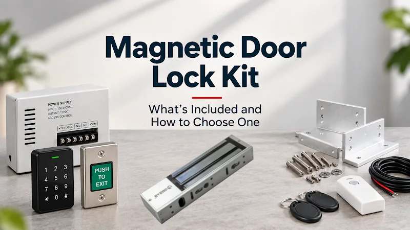 Magnetic door lock kit